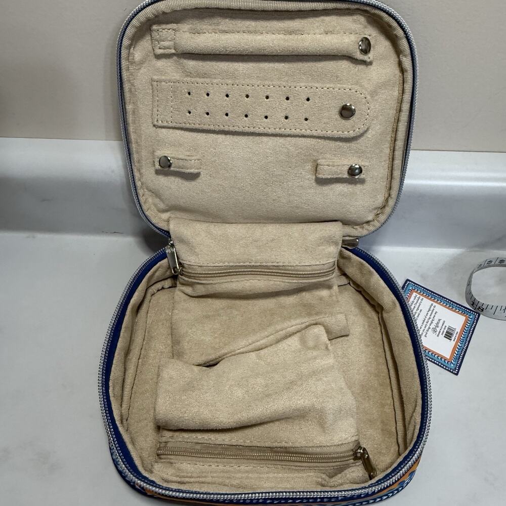 Brighton Butterfly Garden Travel Jewelry Case Two Way Zipper New With Tag - Picture 7 of 12